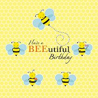 BEEutiful birthday banner